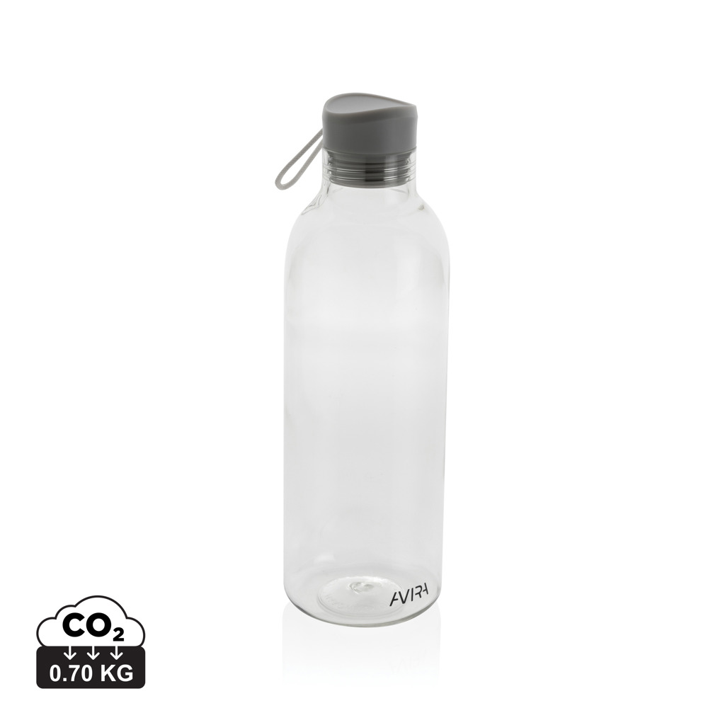 Bouteille d’eau réutilisable en verre transparent