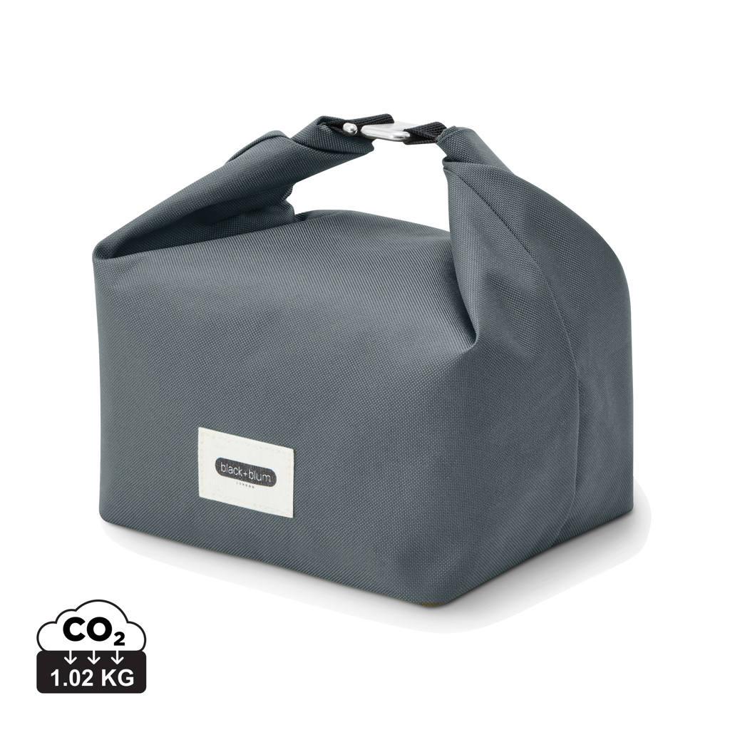 Sac déjeuner isotherme gris avec poignée clip