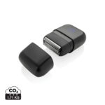 Rasoir électrique noir avec capuchon amovible