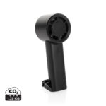 Ventilateur portable noir avec support intégré