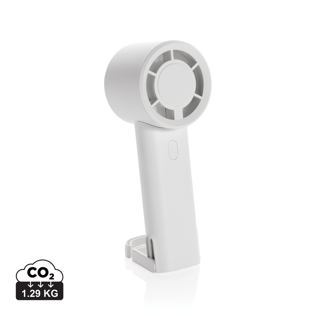 Ventilateur portable blanc au design minimaliste