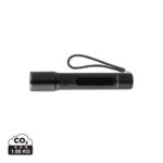 Lampe torche noire avec dragonne