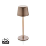 Lampe de table moderne en métal bronze