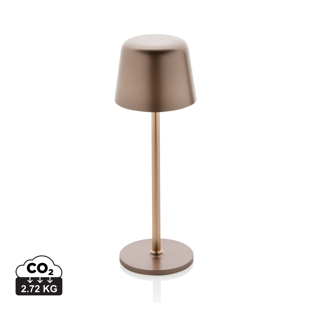 Lampe de table moderne en métal bronze