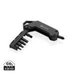 Tournevis multifonction noir avec embouts interchangeables
