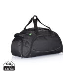 Sac de sport noir avec fermetures éclair