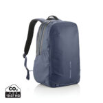 Sac à dos bleu moderne sur fond blanc