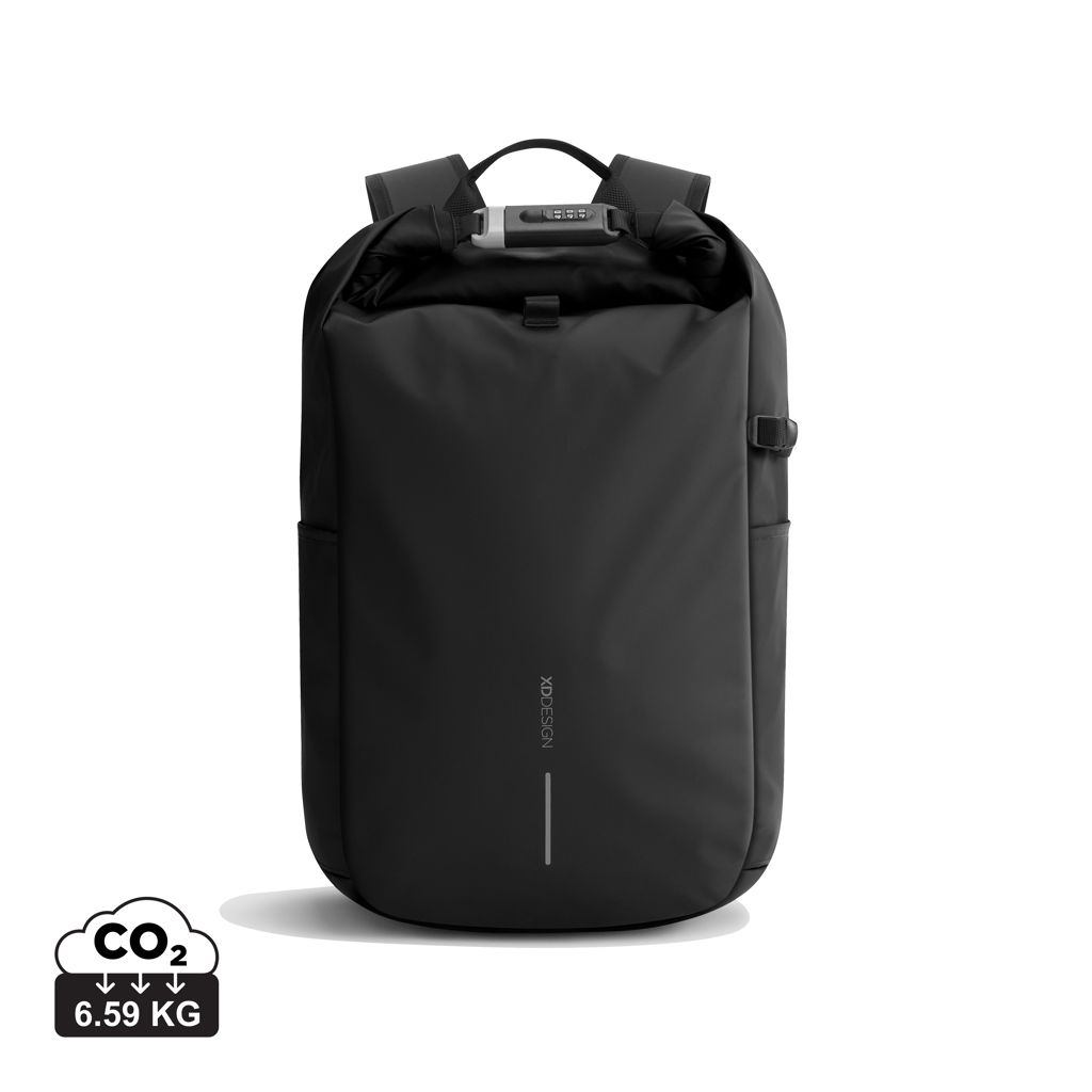 Sac à dos noir étanche avec serrure intégrée