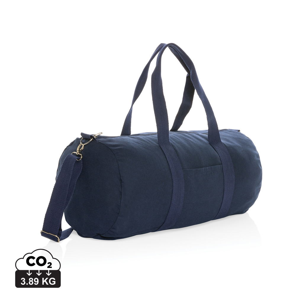 Sac de sport cylindrique bleu marine