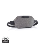 Sac banane gris avec sangle noire