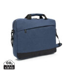 Sacoche ordinateur bleue avec bandoulière noire