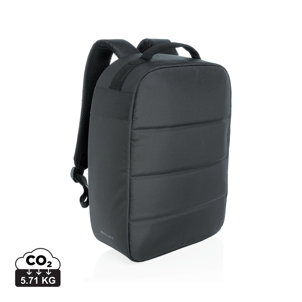 Sac à dos noir minimaliste avec bretelles rembourrées