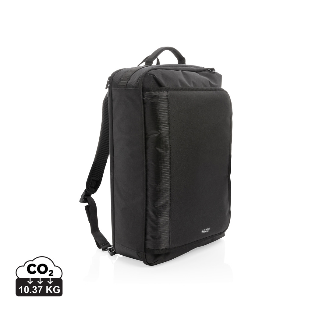 Sac à dos noir minimaliste rectangulaire