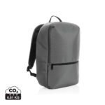 Sac à dos gris minimaliste avec poche zippée
