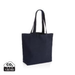 Sac cabas bleu marine en tissu