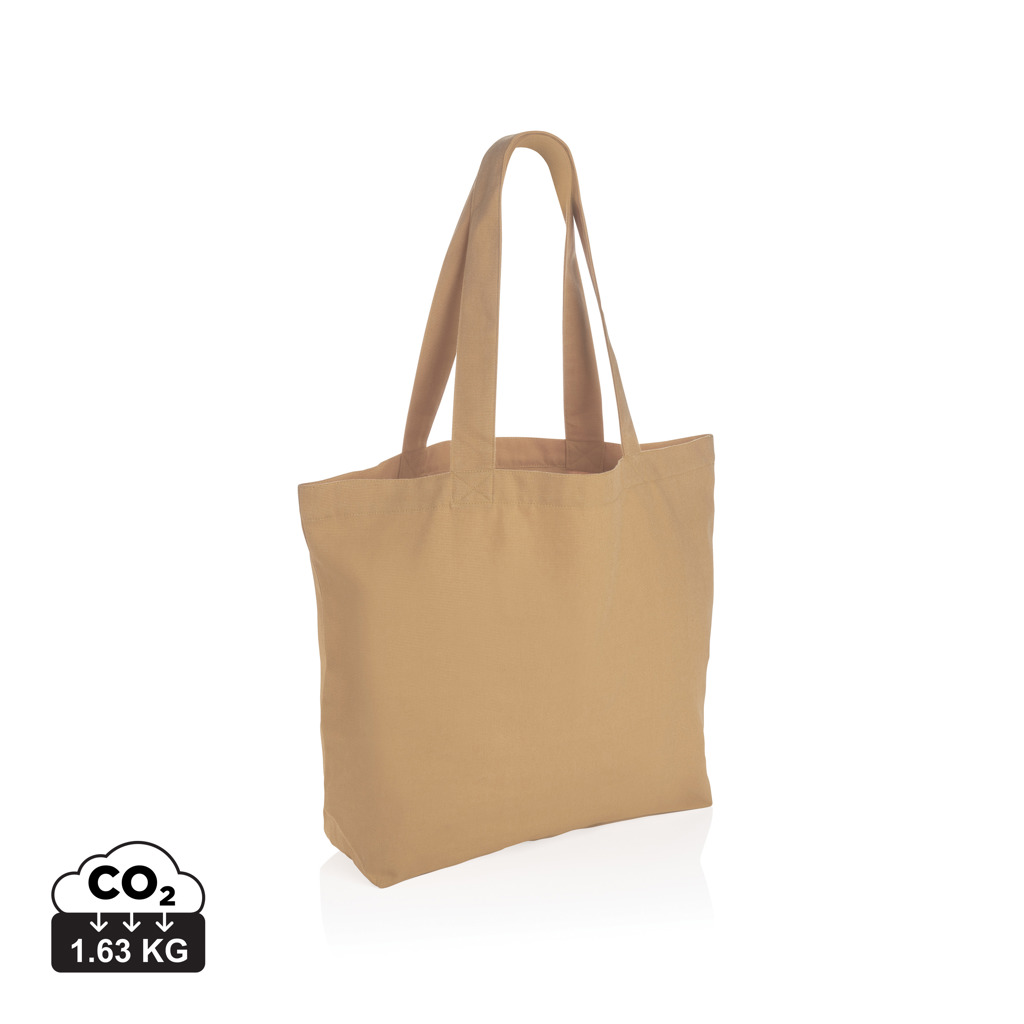 Sac cabas beige en toile avec anses longues