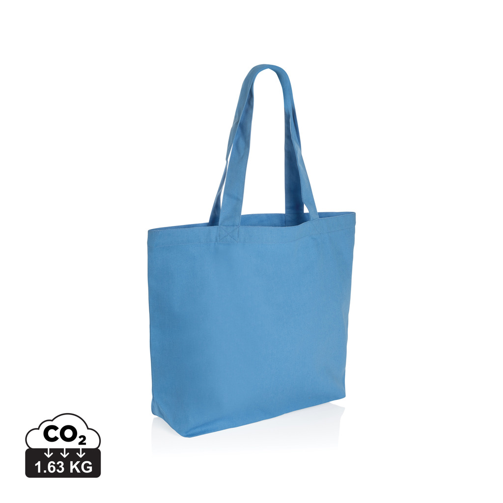 Sac cabas bleu réutilisable en tissu