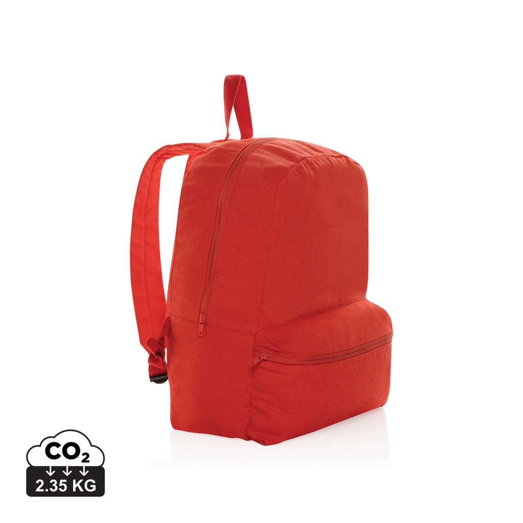 Sac à dos rouge avec fermeture éclair
