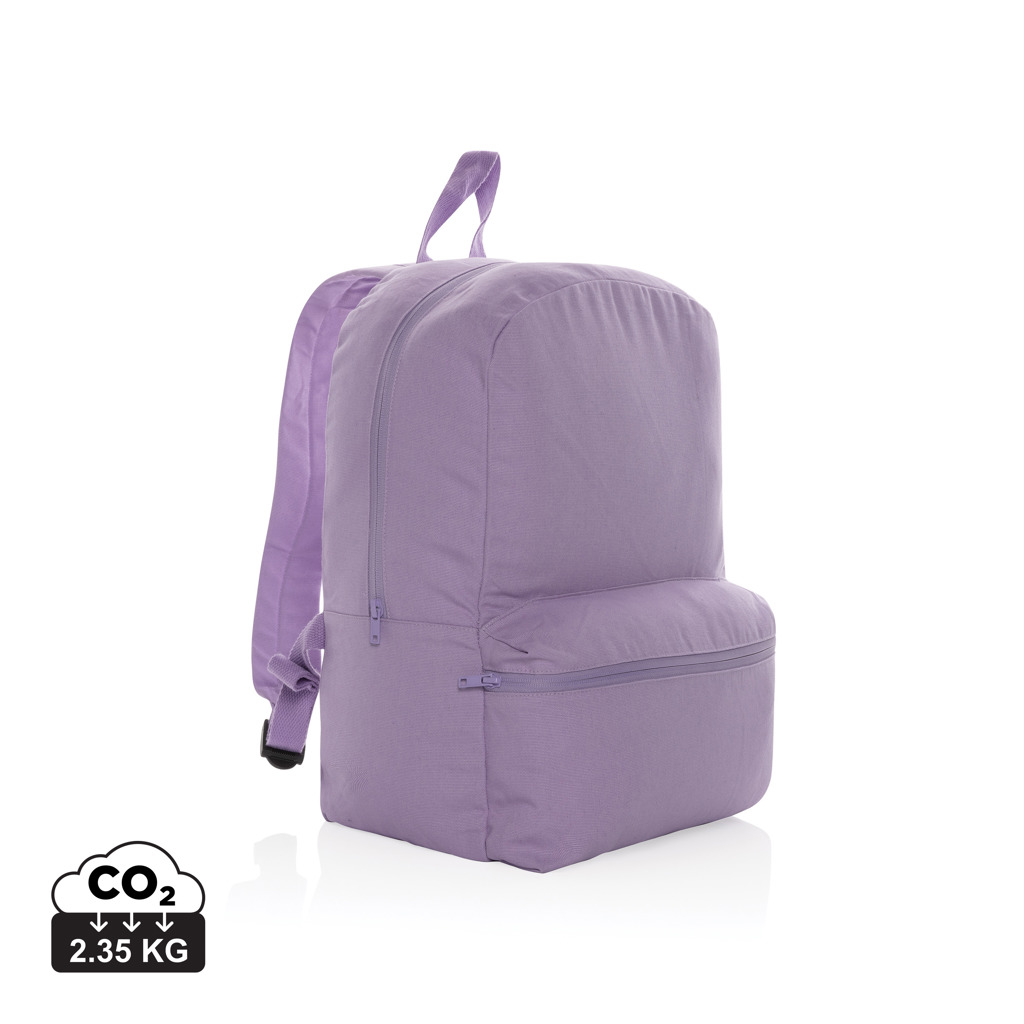 Sac à dos violet avec poche frontale