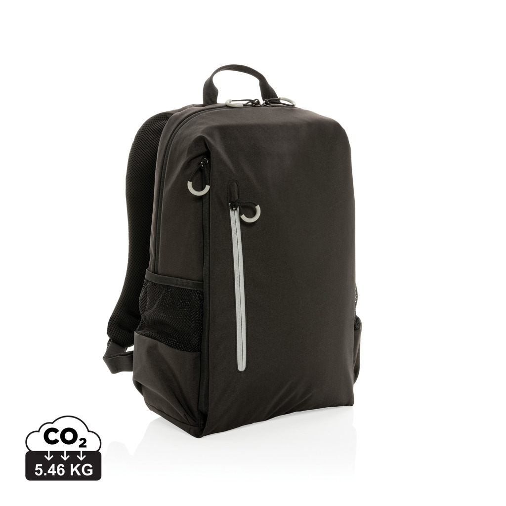 Sac à dos noir moderne avec poche zippée
