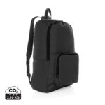 Sac à dos noir avec poche avant zippée