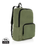 Sac à dos vert avec poche frontale
