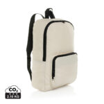 Sac à dos beige avec fermetures noires