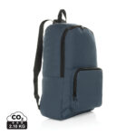Sac à dos bleu avec poche avant zippée