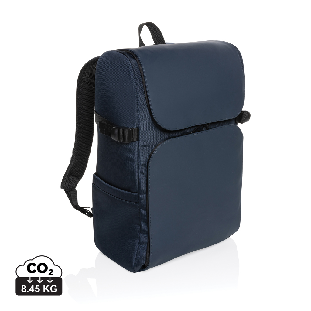 Sac à dos bleu marine avec rabat moderne