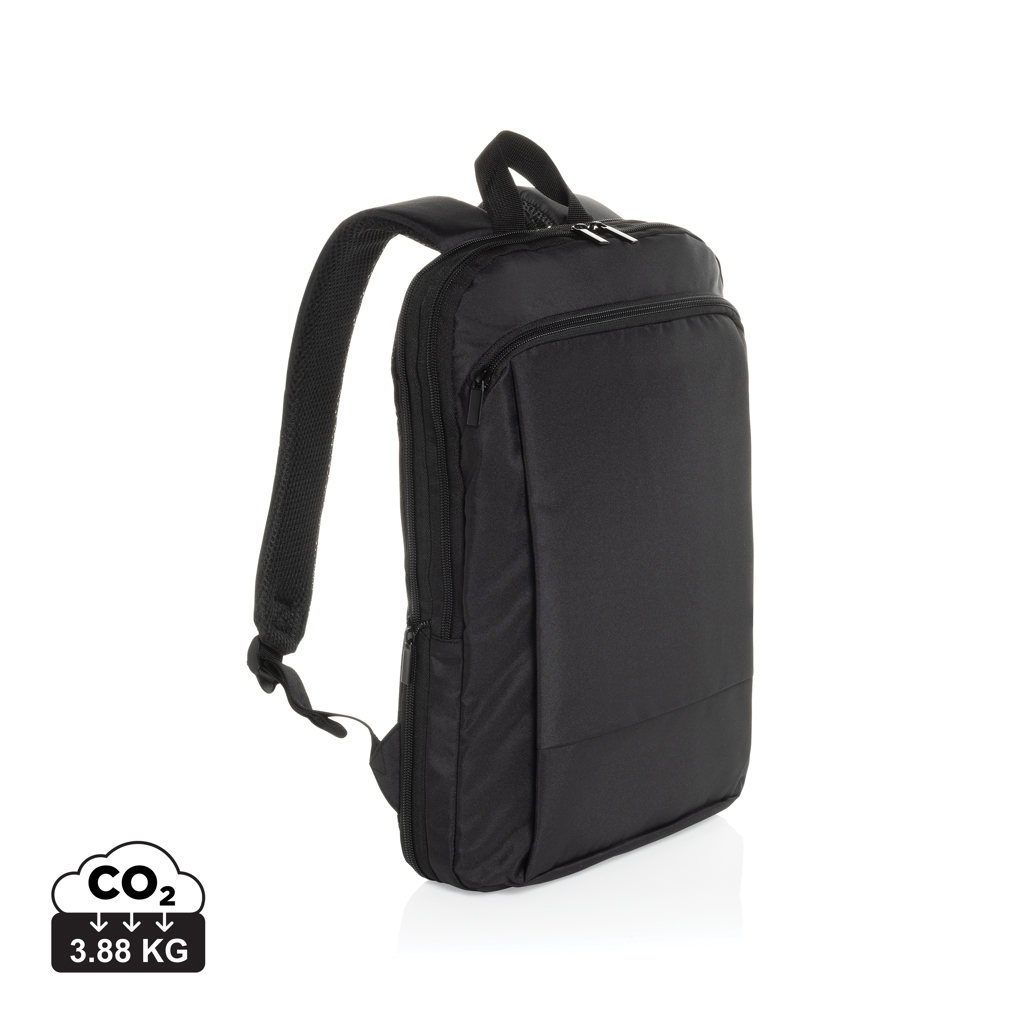 Sac à dos noir minimaliste avec fermeture éclair