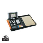 Organiseur professionnel avec tablette, smartphone et accessoires