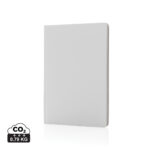 Carnet blanc minimaliste avec indicateur CO2 0,79 kg