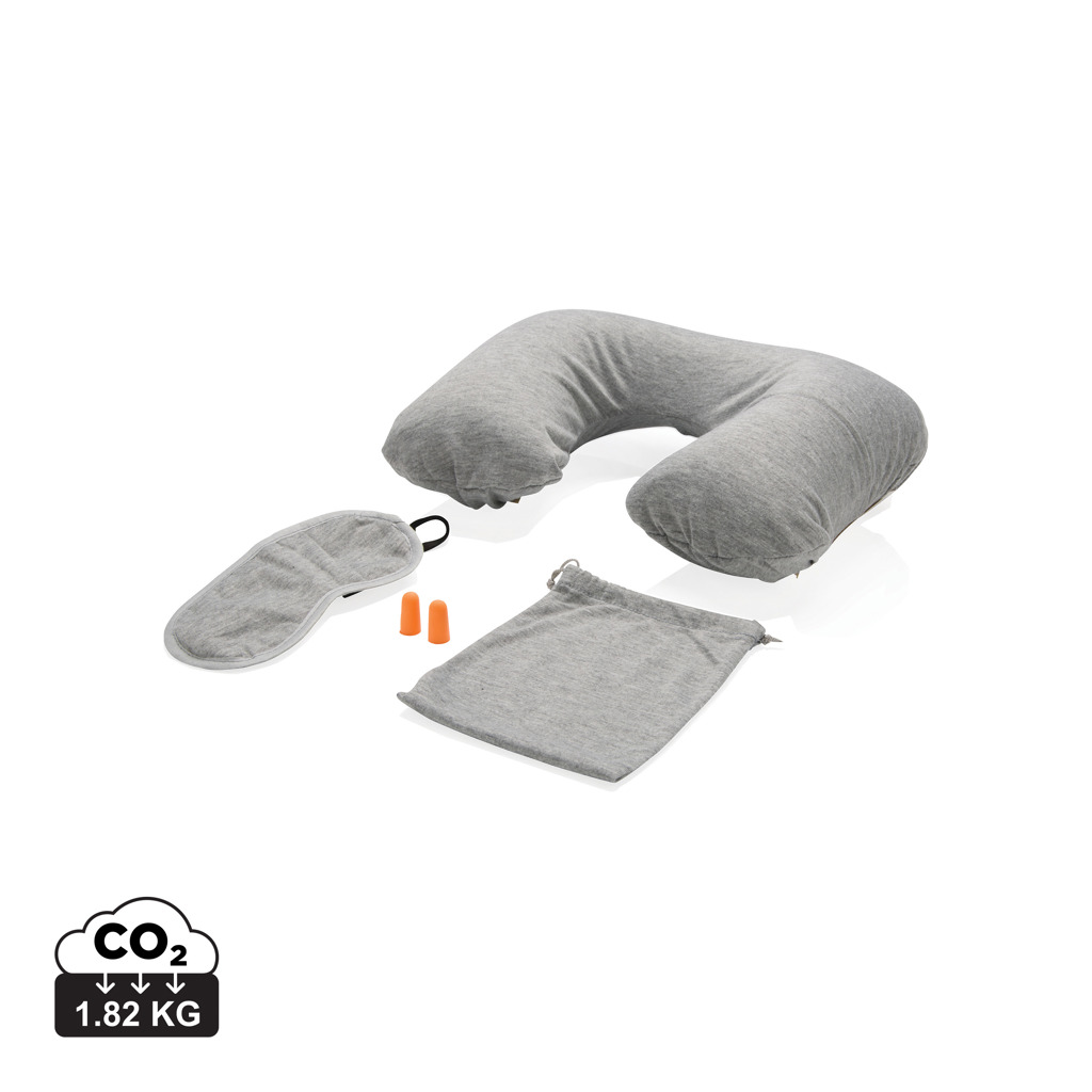 Kit de voyage coussin, masque et bouchons