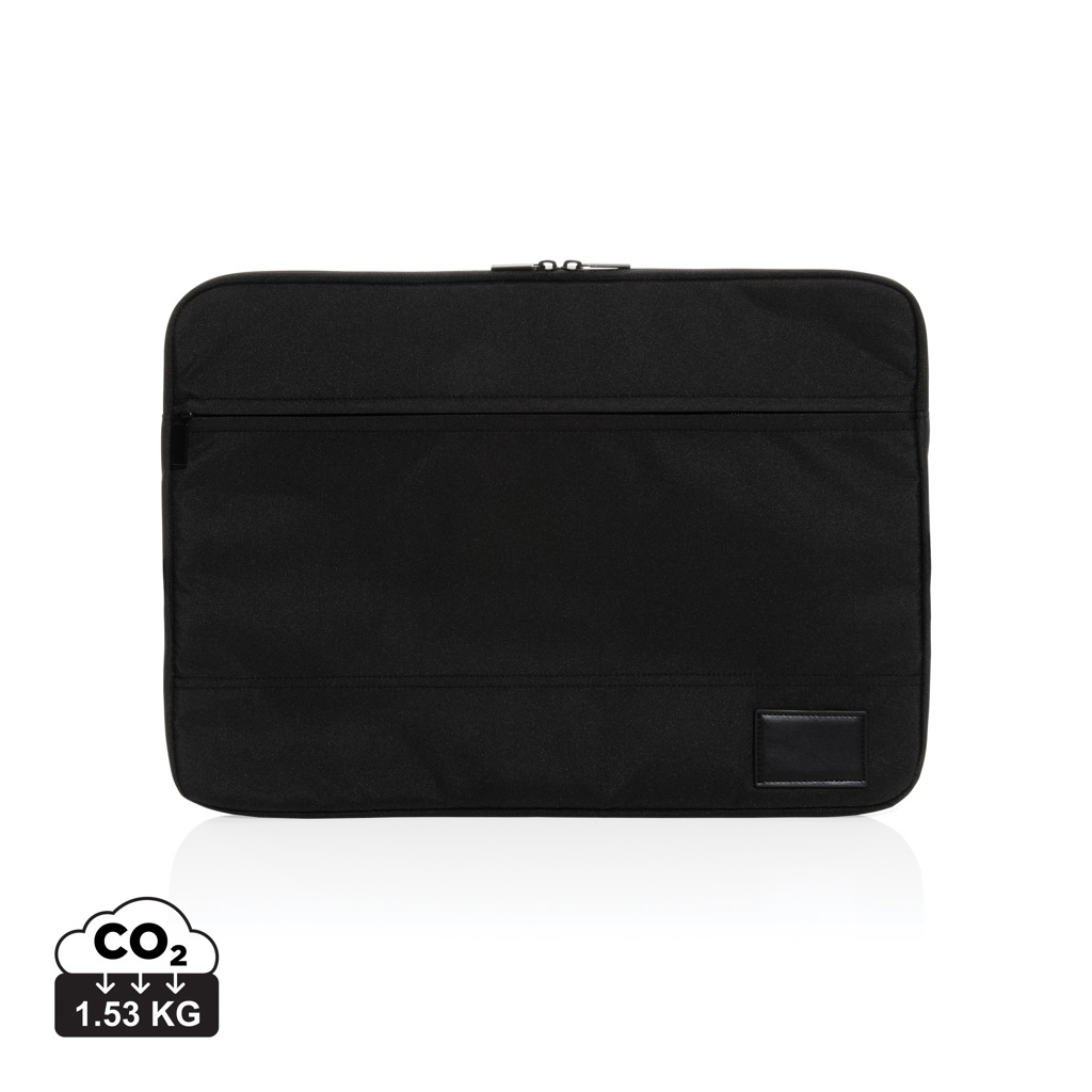 Housse d’ordinateur portable noire minimaliste