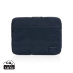 Housse d’ordinateur portable bleu marine zippée
