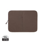 Housse d’ordinateur portable marron avec fermeture éclair
