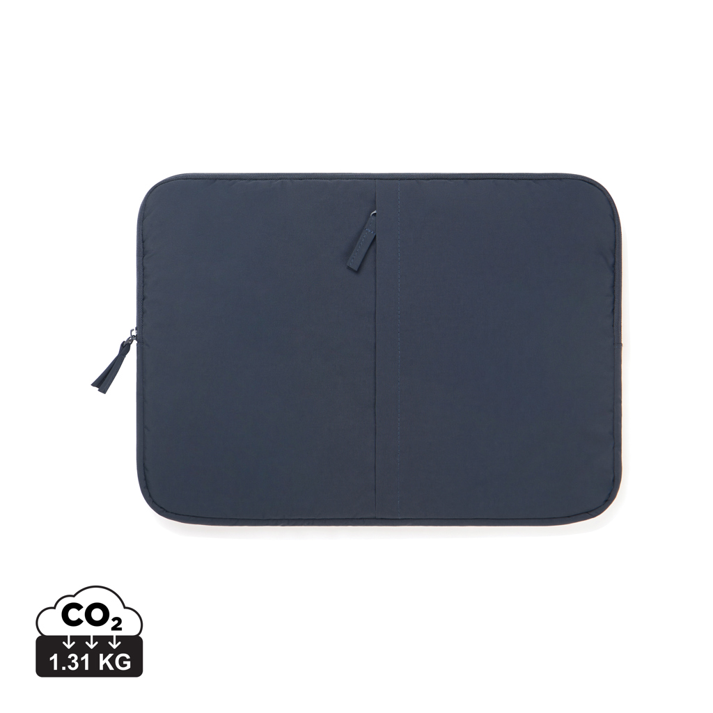 Housse d’ordinateur portable bleu marine avec fermeture éclair