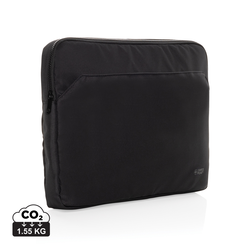 Housse noire pour ordinateur portable avec fermeture éclair