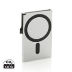 Objet rectangulaire métallique au design minimaliste circulaire