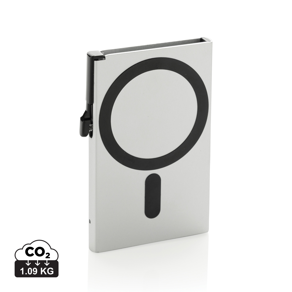 Objet rectangulaire métallique au design minimaliste circulaire
