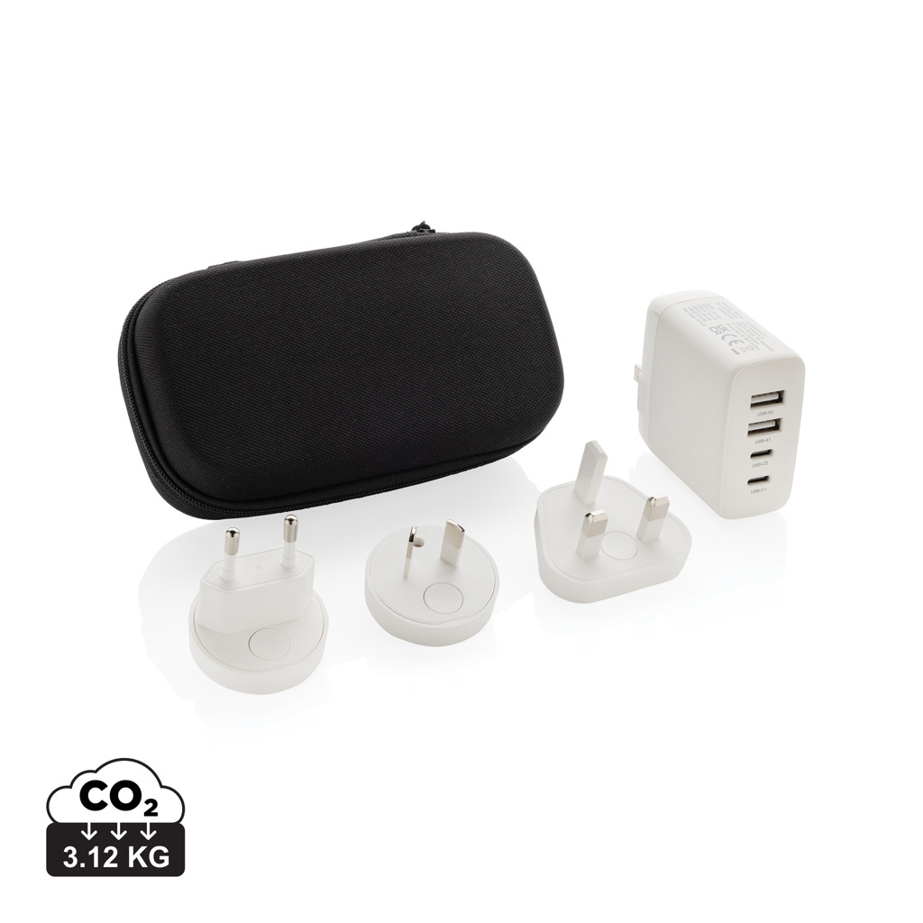 Kit chargeur universel avec adaptateurs internationaux et étui