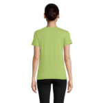 Vue arrière d’un t-shirt vert femme