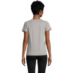 Dos d’un t-shirt gris uni porté