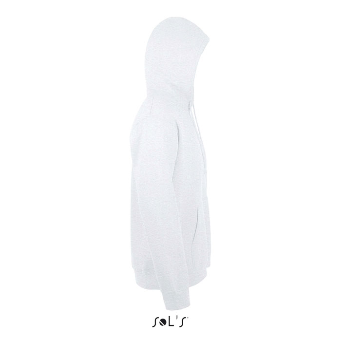 Sweat à capuche blanc vue de profil