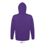 Sweat à capuche violet vue arrière
