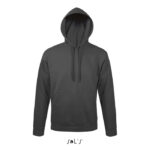 Sweat à capuche gris foncé uni