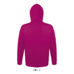 Sweat à capuche rose fuchsia vue arrière