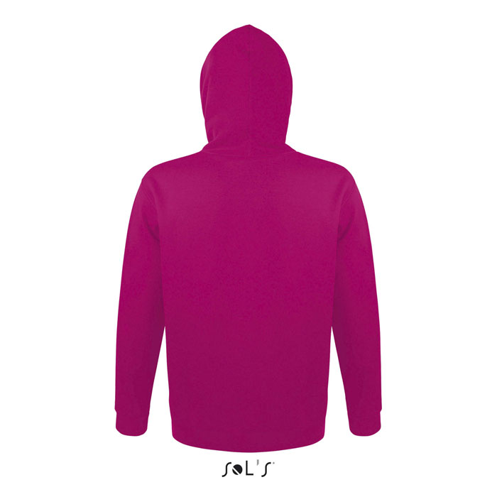 Sweat à capuche rose fuchsia vue arrière