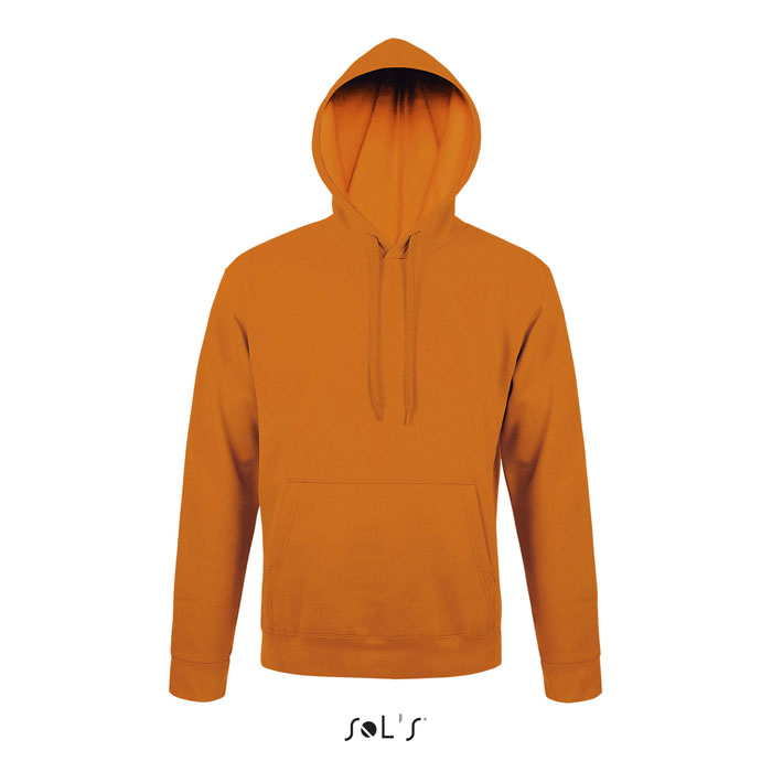 Sweat à capuche orange uni