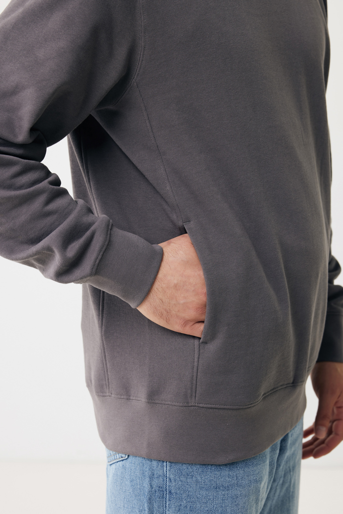Sweat à capuche gris avec poche kangourou